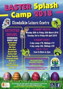 Clondalkin Leisure Centre Easter Camp 2018 - Addition